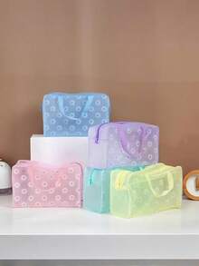 10 Stück sortierte Farben (Pink, Himmelblau, Minzgrün, Lavendel, Gelb, Türkis) faltbare Reise- und Toilettentaschen, mit sicherem Reißverschluss, leichtes und einfach zu reinigendes Feuchttuch-Material, großer Stauraum /S, Schminktisch Dekoration, Kosmetiktasche, Reiseessentiell - Verschiedenfarbig - Übersicht 14