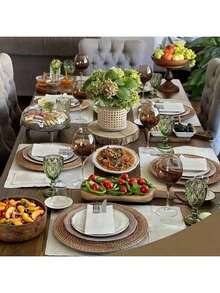 100张白色亚麻纹理一次性纸巾，带内置餐具袋 - 超强吸水性，适用于婚礼、派对、圣诞装饰、圣诞餐巾、圣诞餐桌装饰、节日和特殊活动的优雅餐桌布置、派对餐具、精致餐桌装饰，餐具袋设计 - 白色 - 查看 5