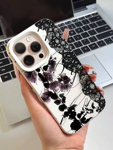 1 chiếc ốp lưng điện thoại TPU màu trắng sữa, chống rơi, cạnh thẳng, họa tiết ren dây leo cá tính, tương thích với iPhone 16 ProMax/16/16 Pro/16 Plus/15/15 ProMax/15 Pro/11/12/13/14 ProMax/11 Pro/11 ProMax/12 Pro/12 ProMax/13 Pro/13 ProMax/14 Pro/14 ProMax, ốp mềm, thanh lịch - Nhiều màu - Xem 4