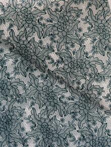 1pc Elegant Vintage Lace Texture Nail Art Sticker, Featuring Delicate Lace Floral Pattern That Perfectly Captures The Vintage Lace Fabric Texture, Intricate Design With Layered Softness, Suitable For Personal DIY And Nail Decoration. - Black - View 6