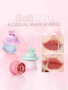 NOVO 哑光磨砂罐不粘腻唇泥柔滑丝绒美白唇膏，适用于唇部、脸颊和眼部，秋冬Y2K风格，是朋友聚会、生日、礼物的理想之选。 - 10#乾枯花蕾 - 查看 5