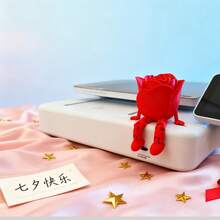 3D Printed Movable Joint Heart-Shaped Desktop Decor, Suitable For Christmas, Easter, Valentine's Day And Other Holidays, Also Can Be Used As Keychain Pendant, Gift Accessory, Party Favor, Small Decoration, Decorative Pendant, Filled With Fantastical Theme, Durable, Made Of PVC Material, Ideal Choice For Desktop Decor, Keychain Accessory, Collectors, And Event Planners - Multicolor - View 11