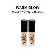 Saie Glowy Super Gel Lightweight Dewy Multipurpose Illuminator - Luminizer + Makeup Primer For Glowing Skin - Enriched With Vitamin C + Hydrating Squalane Oil -Warmglow- Universal Soft Warm Gold-5ml / 0.17 Oz ,Mini Travel Size-Halloween Makeup - 暖光 - 查看 5