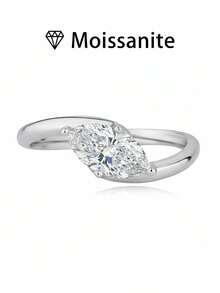 1pc Women's Wedding Ring, Twisted Arm Devil's Eye Ring, 2.1g 925 Sterling Silver, 1 Carat Moissanite, Bohemian Palace Style, Luxury Engagement, Wedding, Anniversary, Valentine's Day Gift, Comes With Moissanite Certificate And Elegant Gift Box - 1ct Moissanite - View 15