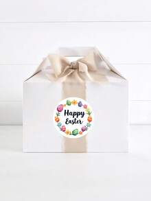 15/35/70pcs Easter Animal Stickers, Egg Stickers,Customize Text,Easter Bunny, Happy Easter Stickers, Custom Cut Stickers - Multicolor - View 4