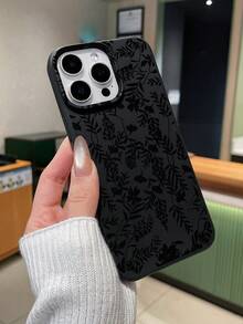 3 件套简约花卉蝴蝶图案手机壳，黑色、米色、粉色，奢华仿皮材质，兼容 和 Galaxy - 彩色 - 查看 6