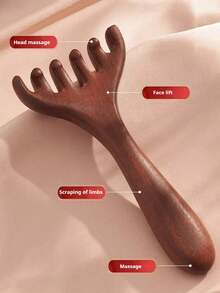 2pcs/Set 6-Claw Comb, Deer Horn Comb, Massage Comb, Scalp Massage Comb, Neck Plastic Meridian Massage Comb, Head Massage Comb, Gua Sha Tool, Easy To Curl Hair, Less Damage To Hair Follicles, High-Quality Multi-Color Smooth Handle Comb, Head Massage Comb, PP Material Solid Color Jelly Color Air Cushion Comb, Ideal Gift For Holidays For Barber Salon Home Beauty Travel Essential,Hair Products,Hair Cares, Hair Brush Hair Accessories - Multicolor - View 4