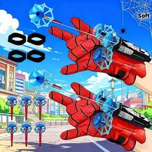 1 Set Spider Launcher Toy, High-Tech Soft Dart Spider Launcher Set With 3 Launchers, Suitable For Backyard Battle, Party Play, 2-Player PK, Perfect Birthday/Holiday Gift - Multicolor - View 1