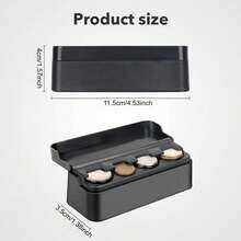 Car Coin Organizer, Vehicle Coin Holder, Multi-Size Coin Sorter Compatible With Various Coin Sizes, Suitable For Dashboard Installation In Most Cars And Trucks