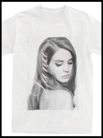 Singer Lana Del Reys Outfit T Shirts Tee Clothing Summer Cotton Men's Women Top Tee Short Sleeve Str