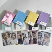 10pcs/Pack 61x91mm Matte Card Sleeves, CPP Laser Cut Heart Holographic Postcards, 3 Inch Top-Open Card Holders, Back To School Season - Multicolor - View 2