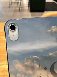 Eid Mubarak Crescent Moon, Star, Islamic Lantern, Geometric Pattern Matte Shockproof IPad Case, Tablet Accessories, Religious Gifts, Compatible With IPad 10th Generation/IPad A16/Kindle/IPad 11th Generation - Black - View 6