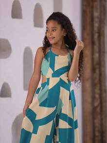 Modern Printed Jumpsuit 2026 For Stylish Girls - 薄荷藍 - 查看 2