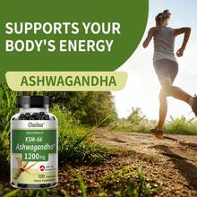 Daitea KSM-66 Ashwagandha 1200 Mg/Serving Extra Strength - Stress And Mood Relief - 120 Capsules - 1 chai - Xem 4