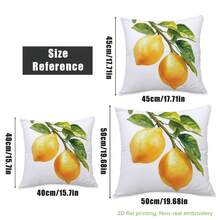 4pcs Watercolor Lemon "Home Sweet Home & Love Lives Here" Inspirational Quote Print Throw Pillow Covers [No Pillow Insert], 17.7*17.7in(45*45cm)/19.69*19.69in(50*50cm)/15.75*15.75in(40*40cm), [Single-Sided Print] Minimalist Modern Polyester Cushion Covers For Sofa, Bed, Living Room, Bedroom, Car, Office, Hotel Decor, Perfect Gift For Family And Friends, All Seasons - Multicolor - View 4