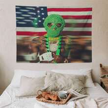 Rapper YoungBoy Personal Art USA Polyester Flag For Outdoor Or Indoor - Never Broke Again American Single Sided Flag For College Dorm Room Bedroom Men Cave - Wall Rap Music Decorations For Boys Or Girls - 白色 - 查看 6