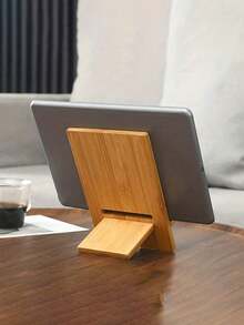 Adjustable Basic Phone Stand A-Z Portable Alphabet Letter Shaped Phone Stand, DIY Carving Crafts Detachable Assembly Phone Holder, Creative One-Piece Foldable Phone Stand With Floral & Letter Line Carving Design, Slouchy Desktop Telescopic Phone Holder, Travel Essential, Desktop Accessory, Home Goods, Storage Supplies, Travel Accessories, Valentine's Day Gift - Multicolor - View 3