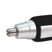 Recortador inalámbrico de vello nasal y de oreja para el arreglo facial y de cejas sin dolor, recortador de vello nasal y de oreja - Negro - Ver 4