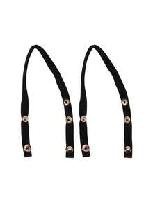 1 Pair Adjustable High Heel Straps, Non-Slip Design With Durable Stitched Buckle And Metal Eyelets, Easy To Install For Sandals, Slippers, Flip Flops, Wide Fit Sandals (Black/Beige/Transparent) - Multicolor - View 15
