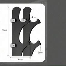 1 Set Wooden Sword & Samurai Sword Display Stand, Wall-Mounted Samurai Sword Holder Organizer, Black/White/Transparent Color, Space-Saving - Multicolor - View 7