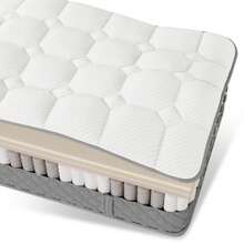 Orthopedic Cold Foam Mattress 120x200 Cm, Mattress With 7-Zone Pocket Spring Core, Firmness Level H3 (Medium-Firm) – OEKO-TEX® Certified, 20 Cm High, 4 Handles + Vacuum-Packed - 白色 - 查看 11