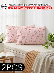 1/2 Peças Fronha Respirável e Leve, Sem Enchimento, Fronha Macia com Fechamento de Envelope, Sem Rugas, Fronha de Fita de Cetim Fofa, Melhor Sono para Cabelo e Pele, Adequada para Quarto, Roupa de Cama, Ultra Macia e Respirável, Fronha Macia para Dormir, Lavável em Máquina, Adequada para Sala de Estar e Uso Doméstico, Decoração de Quarto, Decoração de Ambiente, Certificada OEKO-TEX - Multicolorido - Visão 10