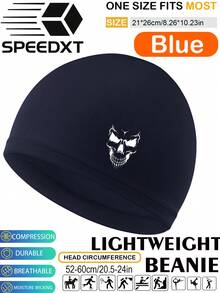 1顶骷髅波浪针织帽 - 宽松无檐帽，男士针织帽，适合夏季运动，如跑步、骑行、钓鱼、徒步旅行、棒球等。男士跑步针织帽，针织帽，冬季跑步帽，男士头带，针织帽，男士，帽子，女士，帽子，帽子，针织帽，跑步，礼物，保暖，骷髅帽，睡眠，睡帽，秋季服装 - A - 查看 12