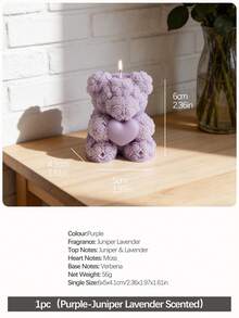 2pcs/4pcs Rose Bear Scented Candles - Cute Decorative Items And Handmade Gifts, Suitable For Women/Friends, Ideal For Wedding Souvenirs, Elegant Decorations And Gifts, Valentine's Day Gifts, Graduation Gifts, And Bedroom & Room Decor. - Multicolor - View 9