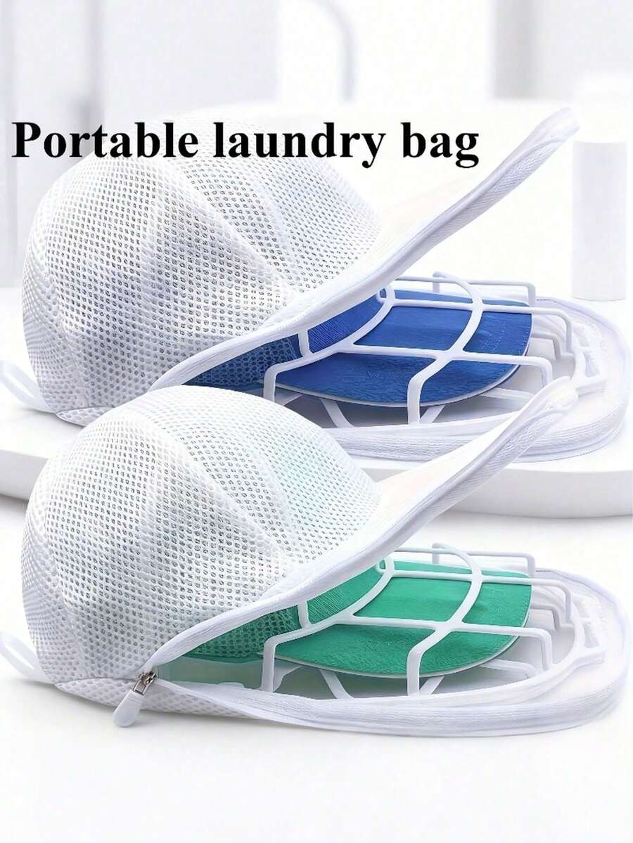 Giá phơi mũ lưỡi trai, túi giặt + giá treo, máy giặt mũ lưới, thiết bị làm sạch nhẹ nhàng và hiệu quả, lồng giặt mũ kèm giá phơi, tăng cường khả năng chống bụi bẩn, dùng cho máy giặt. - Nhiều màu - Xem 1