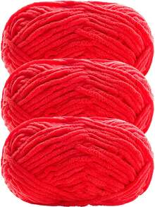 3pcs/150g Velvet Soft Yarn, Medium Thickness Knitting Yarn, Fluffy & Soft Polyester Knitting Yarn, Suitable For DIY Crafts, Knitting And Crocheting Scarves, Hats, Shoes, Bags, Cushions, Dolls, Blankets, Slippers, Handmade Crochet Projects - Multicolor - View 32