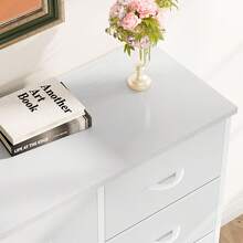 Sweetcrispy 8 Drawer Dresser For Bedroom, Fabric Storage Organizer With Sturdy Metal Frame, Wooden Top Chest Of Drawers For Closet Entryway Guest Room - trắng - Xem 6