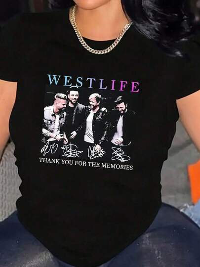 100% Cotton Westlife Thank You For The Memories T-Shirt Round Neck Short Sleeve Streetwear Fashion Breathable Homme Soft Unisex Designer Clothes For Women Casual Clothes