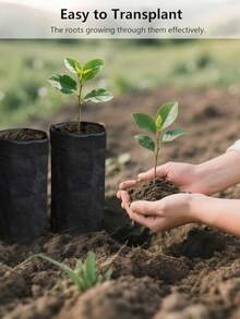 50 Pcs/Set Non-Woven Fabric Plant Grow Bags, Mixed Sizes Planter Containers, Suitable For Indoor & Outdoor Planting, Seedling Raising, Soil Transplanting, Home Gardening, Vegetable, Flower, Sapling Cultivation - Multicolor - View 10