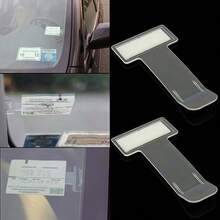 1/3/5pcs Car Dual-Use Card Clip, Can Clip Parking Tickets And Windshield Stickers, Multi-Functional. Designed To Fit Car Interior Space, Easily Store Various Tickets And Cards, Organize Clutter To Keep Interior Clean And Tidy, Universal Fit For All Car Models, Practical And Compact Car Accessory. - 1/3/5PCS Front Window Ticket Folder - View 11