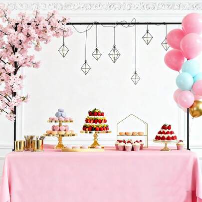 Soporte de arco de mesa ajustable de 37 pulgadas con clips, estantería colgante de arco de globos de metal negro de 95 pulgadas, adecuado para bodas, fiestas de cumpleaños, Halloween, decoración navideña