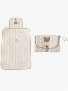 1個攜帶便攜式防水舒適嬰兒換尿布墊,適用於戶外使用、換尿布站和嬰兒床墊 - 彩色 - 查看 10