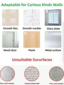 1pc Rust-Proof Shower Corner Shelf With Hooks, Wall-Mounted Adhesive Shower Storage Rack, Bathroom Organizer, Floating Wall-Mounted Shelf Bathroom Accessories - Multicolor - View 9