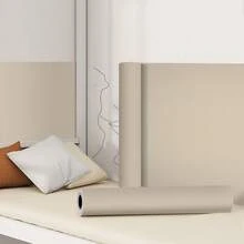 1 Roll Thick Brown Matte Vinyl Self-Adhesive Wallpaper, Waterproof, Oil-Resistant, Removable, Suitable For Bedroom, Bathroom, Living Room Wall Decor, Cabinet, Vanity Drawers, Home Decor, Room Decoration - Apricot - View 17