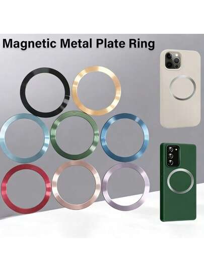 1pc Universal Magnetic Phone Holder - Wireless Charging, Upgraded Built-In Magnet, Suitable For Phone Cases, Wireless Charging, Car Mount, Universal Adapter, Great Gift For Friends, Valentine's Day, Ramadan Accessories