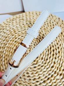 New Casual Minimalist PU Leather Belt, Versatile Accessory For Summer Dresses, Ins Style