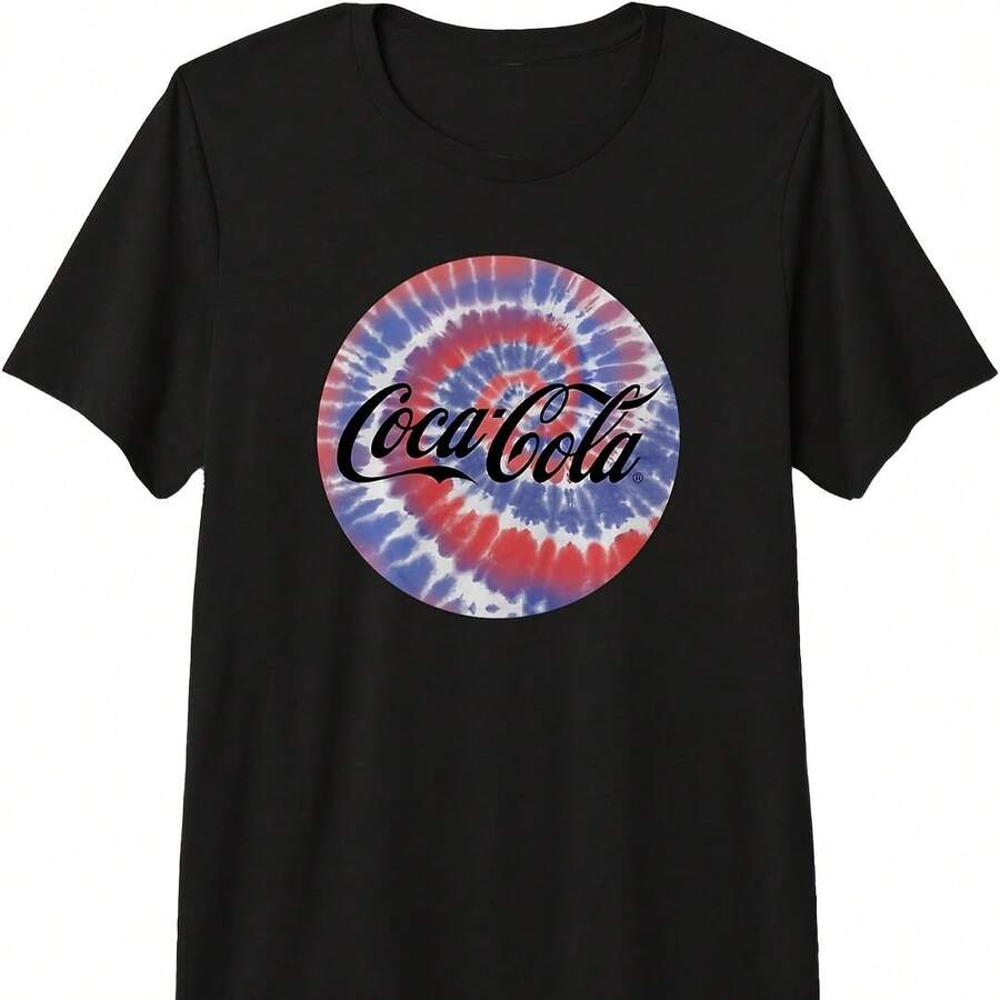 Tie Dye Ana Circle Logo Pm Tri-Blend T-Shirt - 酒紅色 - 查看 1