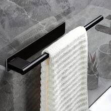 Wall Mounted Towel Rack, Bathroom Towel & Loofah Storage Rack, Vanity Towel Organizer. No Drilling Design, Sturdy And Durable, Suitable For Kitchen And Bathroom. An Ideal Choice For New Year Or Valentine's Day Gifts. Wall Mounted Towel Rack. - Multicolor - View 4