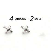 2pcs/Set Minimalist Round Magnetic Curtain Clips, Aluminum Alloy Curtain Holders - Silver - View 12