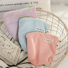 1pc Cute/Nylon Multi-Functional Portable Makeup Bag/Lipstick & Miscellaneous Items Pouch, Sanitary Pad Organizer Bag, Compact Carry-On Pouch - Multicolor - View 4