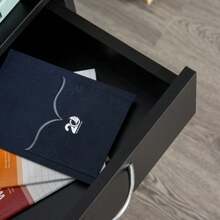 Mobile Filing Cabinet 40x35x60cm With Drawers, Ideal For The Office And Home Office, Space-Saving And Practical - Black - View 5