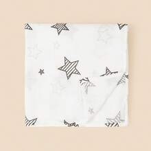 1pc Baby Swaddle Blanket, Star Pattern, Breathable Soft Muslin, Suitable For Spring/Summer Daily Use - Multicolor - View 10