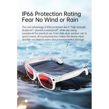 AI Smart Glasses, AI Camera Glasses, Supports WiFi Transmission, 8-Megapixel Camera, High-Definition Video And Photos, Bluetooth Audio, AI Voice Assistant, Real-Time Translation, Object Recognition, Noise Reduction Calls, Music Playback. - Tròng kính trắng đỏ - Xem 7
