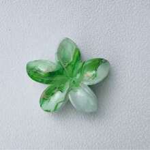 Pince à cheveux en forme de fleur de frangipanier - motif marbré avec des accents dorés, maintien antidérapant pour cheveux épais/fins, accessoire élégant pour tous les jours/fête, cadeau de style pour les femmes (design floral pastel) Pinces à cheveux de plage - Multicolore - Voir 4