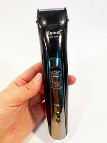 Kemei KM-1506 电动理发器剃须刀胡须剃刀面部脱毛器鼻毛耳毛修剪器三合一 USB 充电男士理发机，价格实惠，热销家用理发器，适合全家使用。 - 黑色 - 查看 6