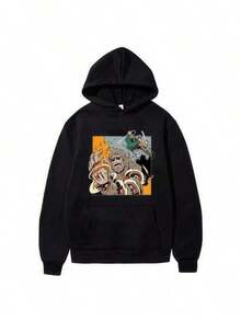 Men Outdoor Hoodies & Sweatshirts - Black - View 7